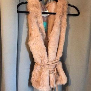 Faux fur vest